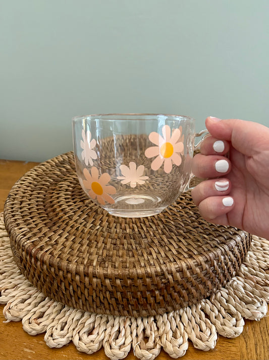 Daisy Glass Mug