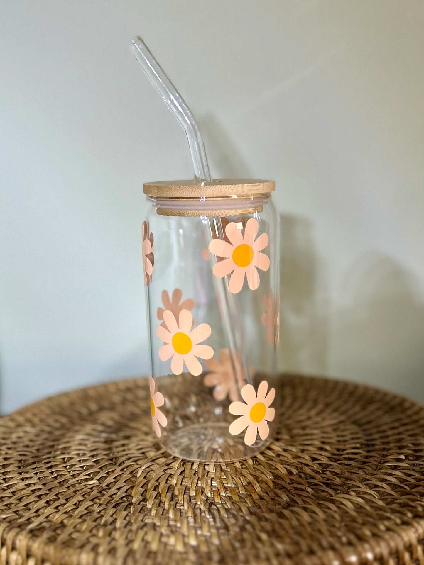 Daisy Glass Can