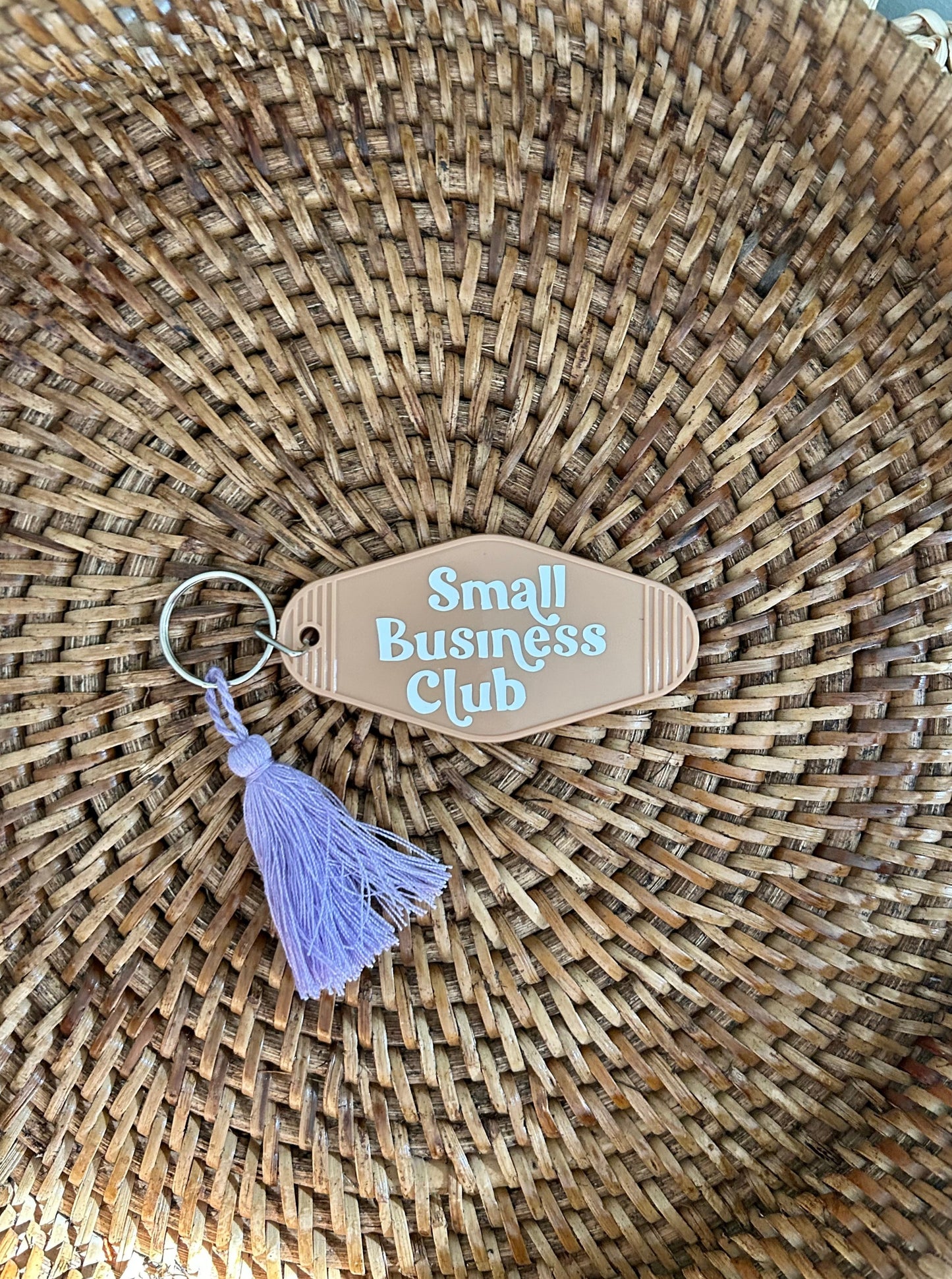 Small Business Club Motel Keychain