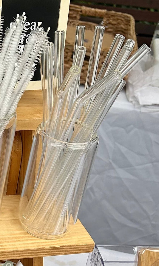 Clear Glass Straw